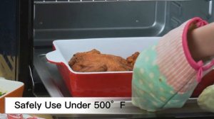 Керамическая форма для выпечки для духовки Большая форма для выпечки кастрюли с ручками