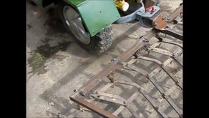 сцепка для минитрактора-мотоблока МТЗ и бороны.