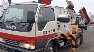 Японский автобетононасос на базе Isuzu Elf 2000 года