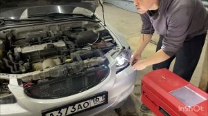 Hyundai Accent на ТОПОВЫХ БИЛЕД ЛИНЗАХ И МАСКИ БМВ СТИЛЬ свет пушка ! #хендэ #акцент 79281112002