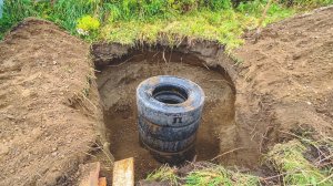 СЕРИЯ 6 | СДЕЛАЛИ СЕПТИК ИЗ КОЛЕС | СТРОЙКА КАРКАСНОГО ДОМА С ЖЕНОЙ СЕРИАЛ