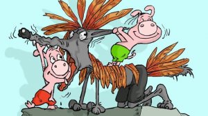 Три поросенка . 4 серия Three little pigs audio fairy tale for children.  Сундучок секретов  Дети.