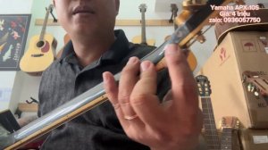 Đàn guitar acoustic Yamaha APX-10S. Giá 4 triệu ( test guitar yamaha APX-10S ) 0936057750