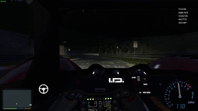 GTAV - Nurburgring at night in the Volkswagen I.D.R.