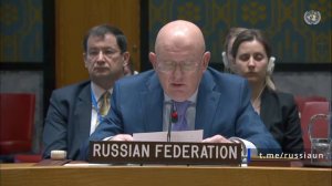 Видео выступления Постоянного представителя В.А.Небензи на заседании Совета Безопасности ООН по пост