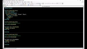 20 - Excel VBA – For Each Next Loop | Excel Automation | #excelsteps