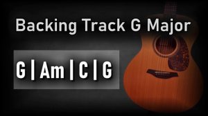 Pop Rock Ballad Backing Track G Major | 70 BPM | Guitar Backing Track