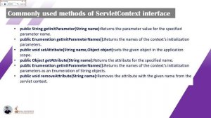 How to use Servlet Context | Web Component Development I | JAVA INSTITUTE FOR ADVANCED TECHNOLOGY