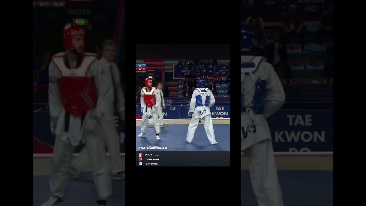 Тхэквондо Антон Котков Чемпионат Европы Short #taekwondo #shortvideo #тхэквондо #shorts