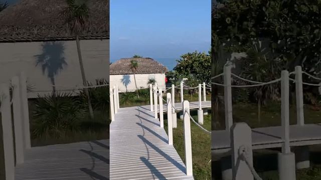 Walk to the beach at Memories Flamenco resort in Cayo Coco