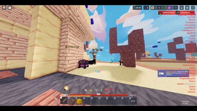 NEW ROBLOX BEDWARS INVISIBLE EXPLOIT | Ft Vape V4
