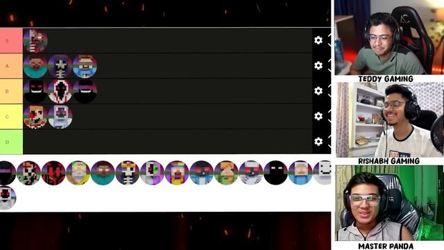 DEADLY ENTITIES OF MINECRAFT TEDDY SMP BY TIER LIST - TEDDY GANG