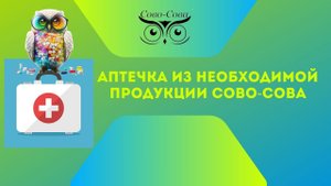 Аптечка из необходимой продукции компании Сово-Сова