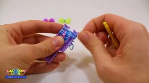 Бантик из резинок Rainbow Loom на рогатке без станка Простые фигурки