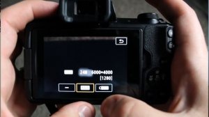Canon m50 - Selecting JPEG or RAW