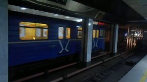 Нижегородское метро. "Номерной" отправляется в оборот. Станция "Буревестник"