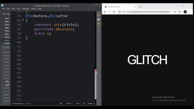 Pure CSS3 Glitch Effect || HTML5 & CSS3 || Full Tutorial