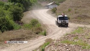 На въезде в с.Джавгат идет строительство моста через реку