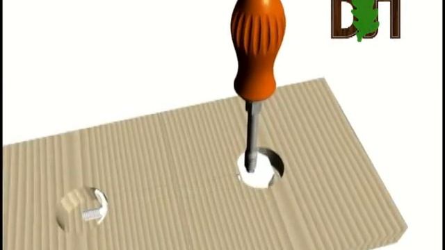 Прямая мебельная стяжка (6х90 мм) 10820 смотреть онлайн