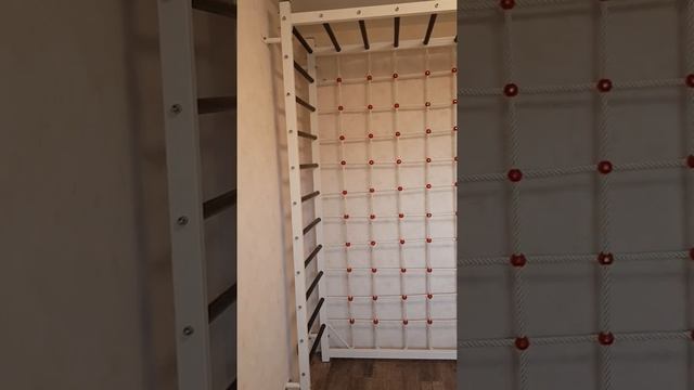 Шведская стенка с рукоходом и канатным лазом смотреть онлайн