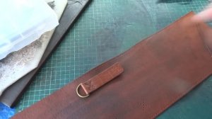 Уроки работы с кожей. Сумка на пояс. Making leather pouch