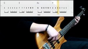 Muse - Thought Contagion (Bass Cover) (Play Along Tabs In Video)