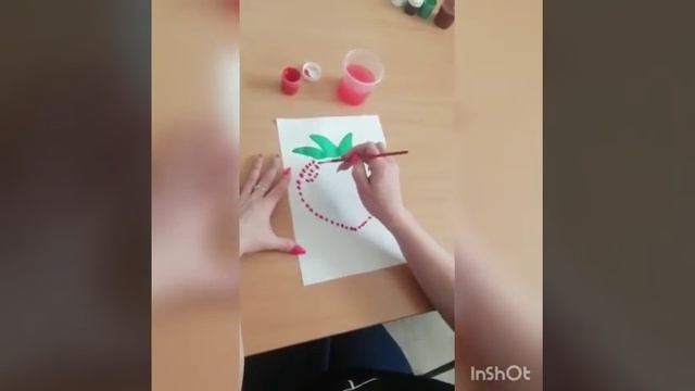 Занятие по рисованию для 1 младшей группы " Клубничка"