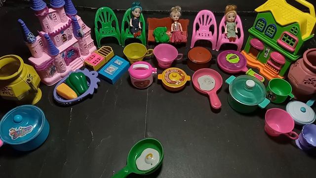 4 minutes satisfying with unboxing hello kitty snerio kitchen set _ Asmr video _unboxing kitchen se