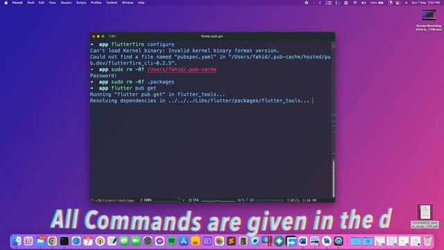 [Fixed] Can't load Kernel binary: Invalid kernel binary format version. flutterfire configure.