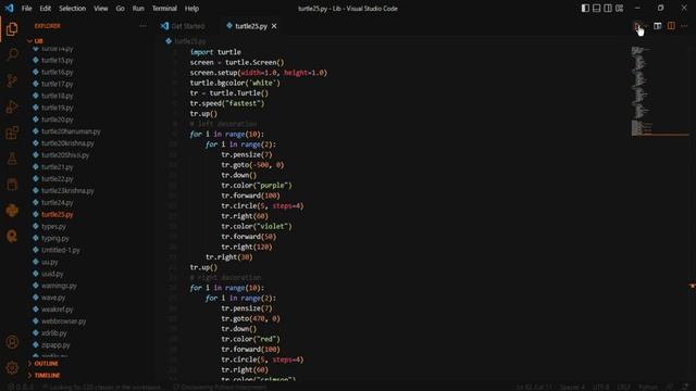 Happy New year 2023 code in Python using Turtle Import