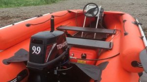 Абакан 3,8 компания Sibriver . Переделка из румпельного управления в дистанционное.