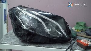Замена стекла фары Mercedes Benz W213