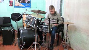 Д. Палиев Этюд №10  для малого барабана с фортепиано - Daniel Varfolomeyev 14 years