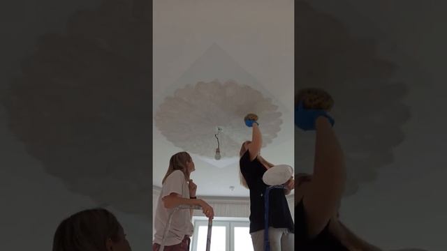 Красивая розетка на потолке своими руками смотреть онлайн