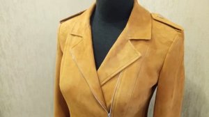 Пошив куртки косухи из итальянской замши