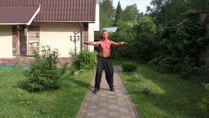 Урок39Бабулян Минхэ цюань  выполнение с утяжелителями . Babolian MinheQuan performing with weights