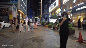 [4K] Saturday Night, Walking in Gangnam Streets - Street Fashion - Walking Tour SEOUL KOREA 2022