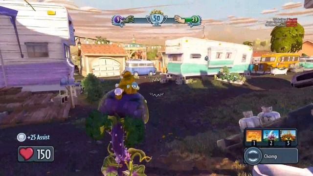 Обзор персонажей Plants vs. Zombie Garden Warfare (Chomper - Чомпер)