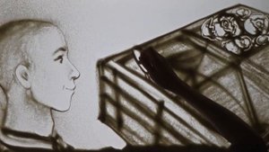 Песочная анимация на юбилей/ Sand animation/ Animacja piasku