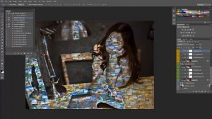 Portrait collage v2 photoshop action tutorial