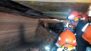 Работа комбаина в шахте Солигорск