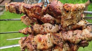 Шашлык свиной с бараньим курдюком.ВКУСНЫЙ ШАШЛЫК.