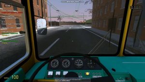 Garry's Mod Trolleybus FS #47 Тихая поездка на новеньком троллейбусе ЗиУ 682В013