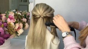 Прическа "мальвинка" за 5 минут | Easy hairstyle for long hair