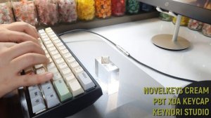 Novelkeys Cream Switch Typing Sounds ASMR, PBT XDA Profile Keycap