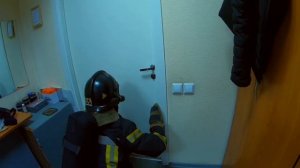 Тренировка газодымозащитника по считываю обстановки