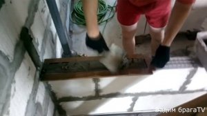 Перегородка из пеноблока своими руками!Partition from foam concrete block the hands!