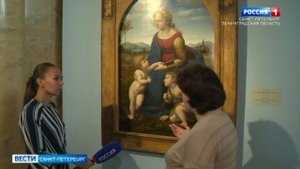 Шедевр Рафаэля Санти - картину "Прекрасная садовница" доставили в Петербург