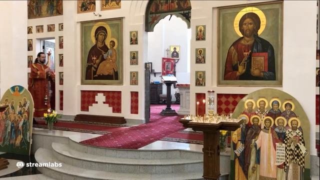 Божественная Литургия . Отдание праздника Пасхи. Предпразднство Вознесения Господня.