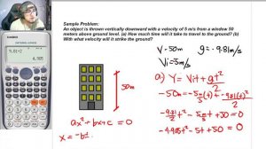 7. Physics- Free Falling Bodies Sample Problems